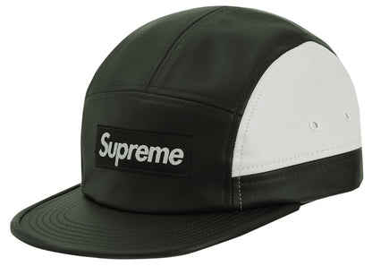 Supreme 2-Tone Leather Camp Cap Dark Green