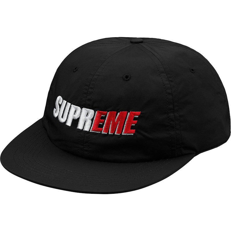 Supreme 2-Tone Nylon 6-Panel Black