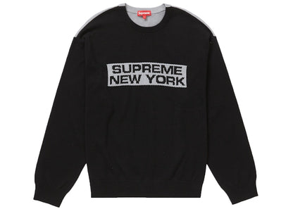 Supreme 2-Tone Sweater Black