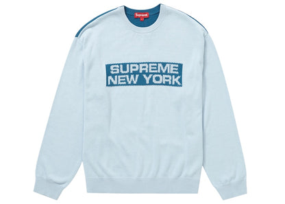 Supreme 2-Tone Sweater Light Blue
