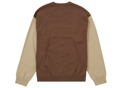 Supreme 2-Tone Sweater Light Brown