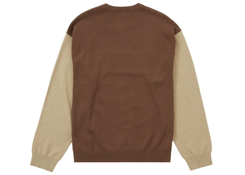 Supreme 2-Tone Sweater Light Brown