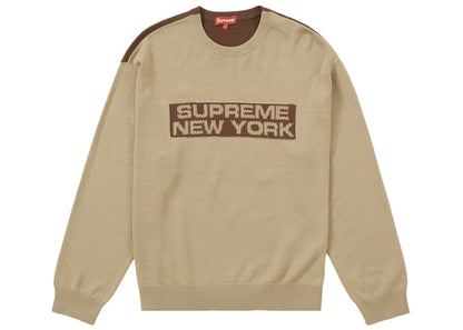 Supreme 2-Tone Sweater Light Brown