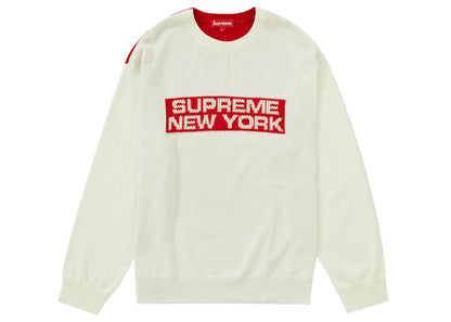 Supreme 2-Tone Sweater White