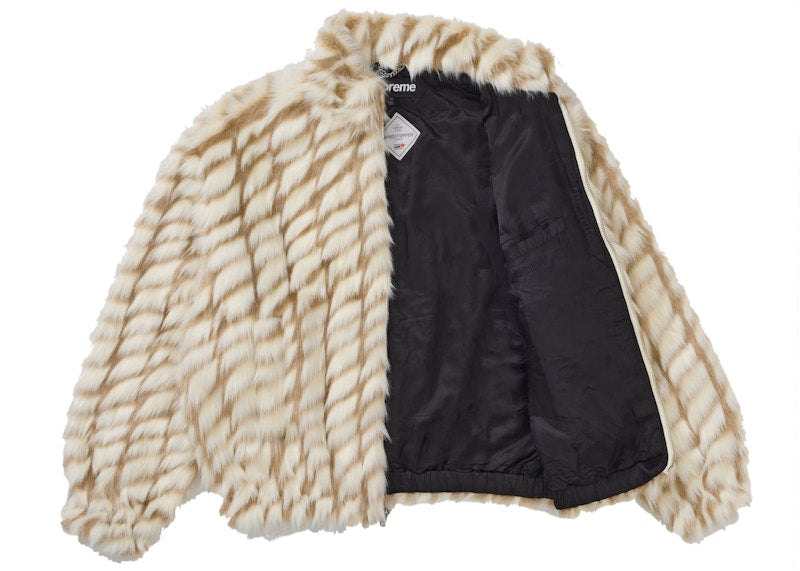 Supreme 2-Tone WINDSTOPPER Faux Fur Jacket Tan