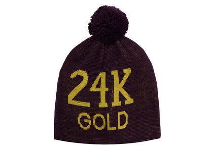 Supreme 24K Gold Beanie Purple