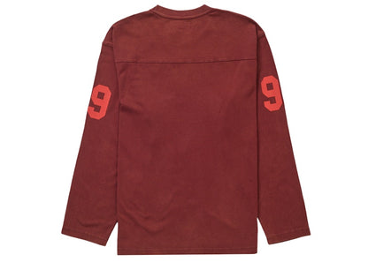 Supreme 99 L/S Football Top Maroon