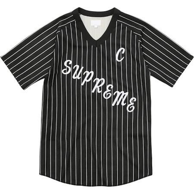Supreme AD Baseball Jersey Black