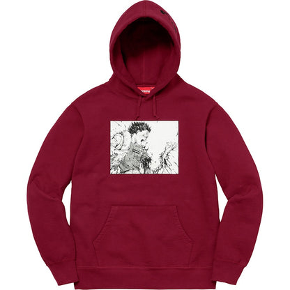Supreme AKIRA Arm Hooded Sweatshirt Cardinal