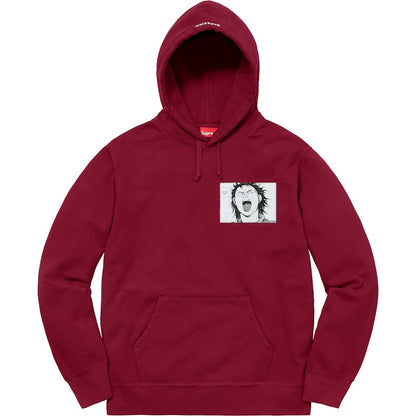 Supreme AKIRA Patches Hooded Sweatshirt Cardinal