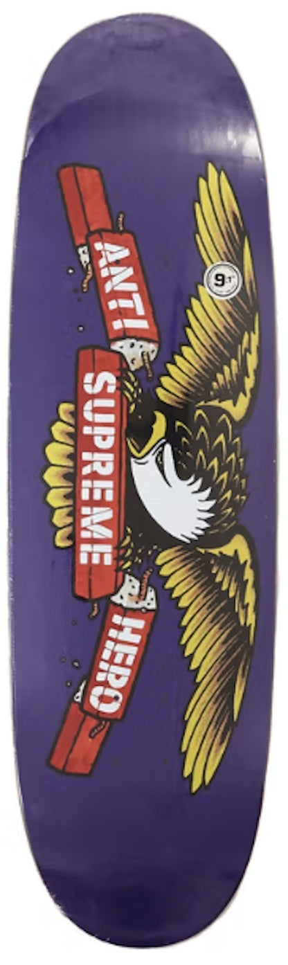 Supreme ANTIHERO Curbs Skateboard Deck Purple
