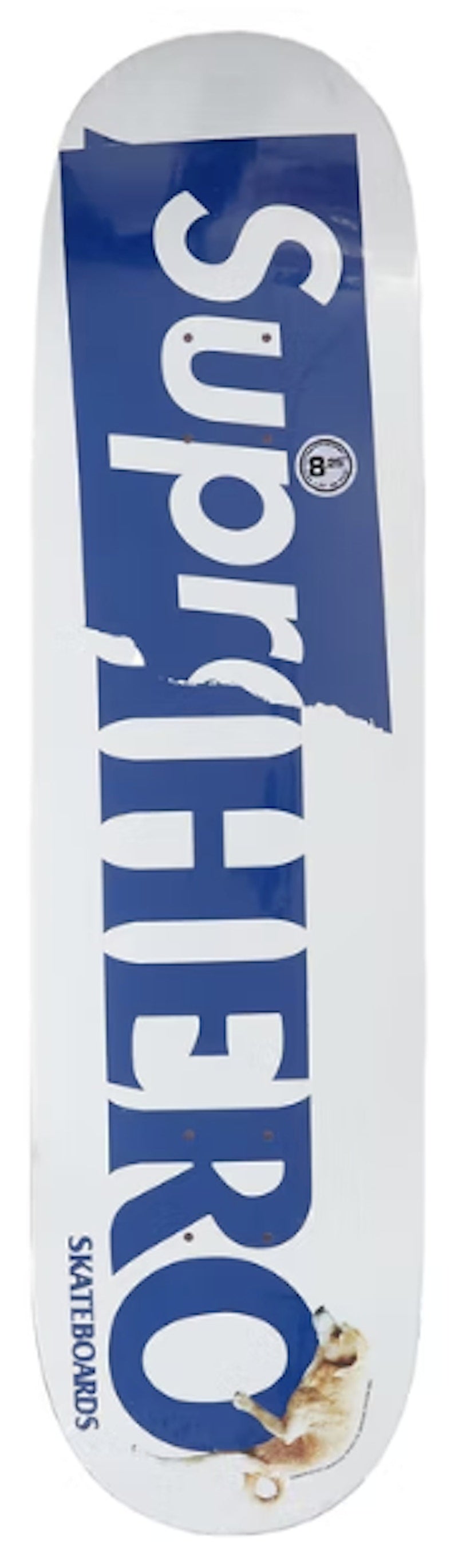 Supreme ANTIHERO Dog Skateboard Deck White