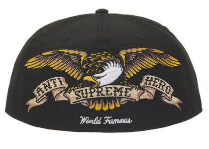Supreme ANTIHERO New Era 59Fifty Fitted Cap Black