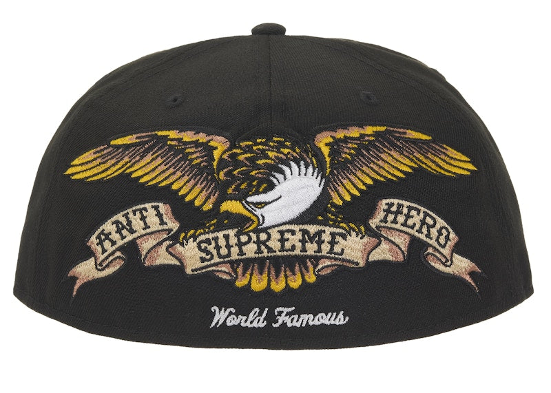 Supreme ANTIHERO New Era 59Fifty Fitted Cap Black