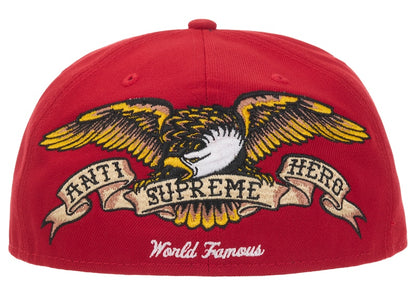 Supreme ANTIHERO New Era 59Fifty Fitted Cap Red