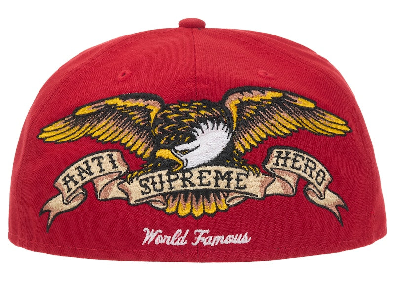 Supreme ANTIHERO New Era 59Fifty Fitted Cap Red