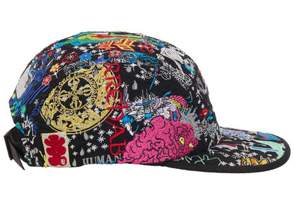 Supreme AOI Embroidered Camp Cap Black