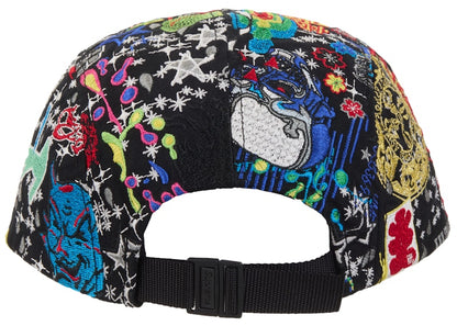 Supreme AOI Embroidered Camp Cap Black