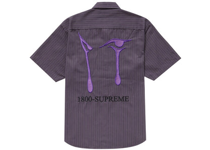 Supreme AOI Eyes S/S Work Shirt Stripe