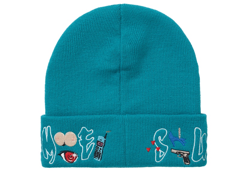 Supreme AOI Icons Beanie Dark Aqua