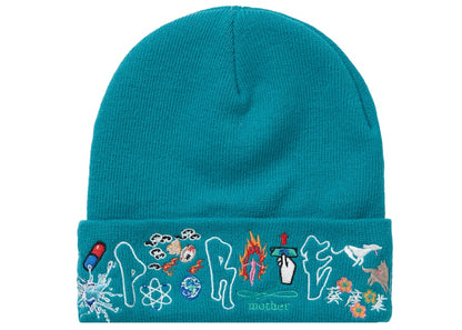 Supreme AOI Icons Beanie Dark Aqua