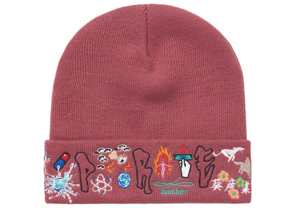 Supreme AOI Icons Beanie Plum