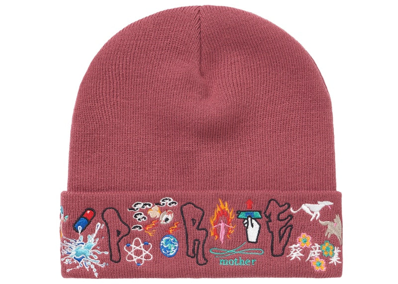 Supreme AOI Icons Beanie Plum