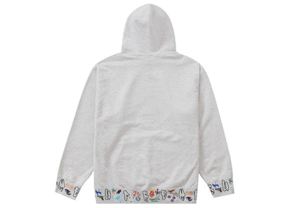 Supreme AOI Icons Hooded Sweatshirt Ash Grey