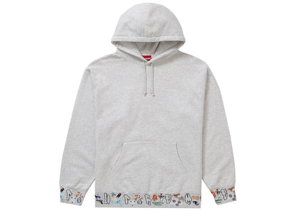 Supreme AOI Icons Hooded Sweatshirt Ash Grey