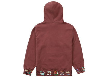 Supreme AOI Icons Hooded Sweatshirt Plum