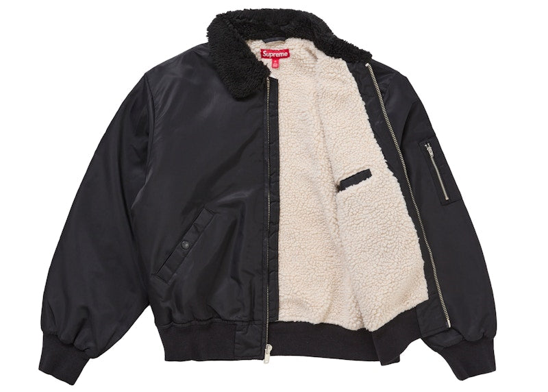 Supreme AOI Nylon Bomber Jacket Black