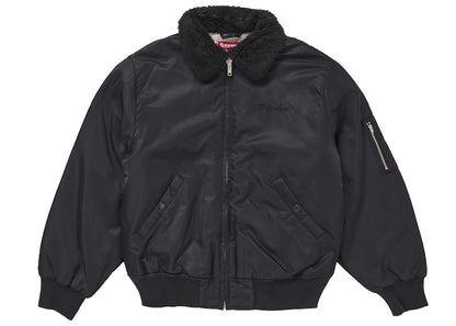 Supreme AOI Nylon Bomber Jacket Black