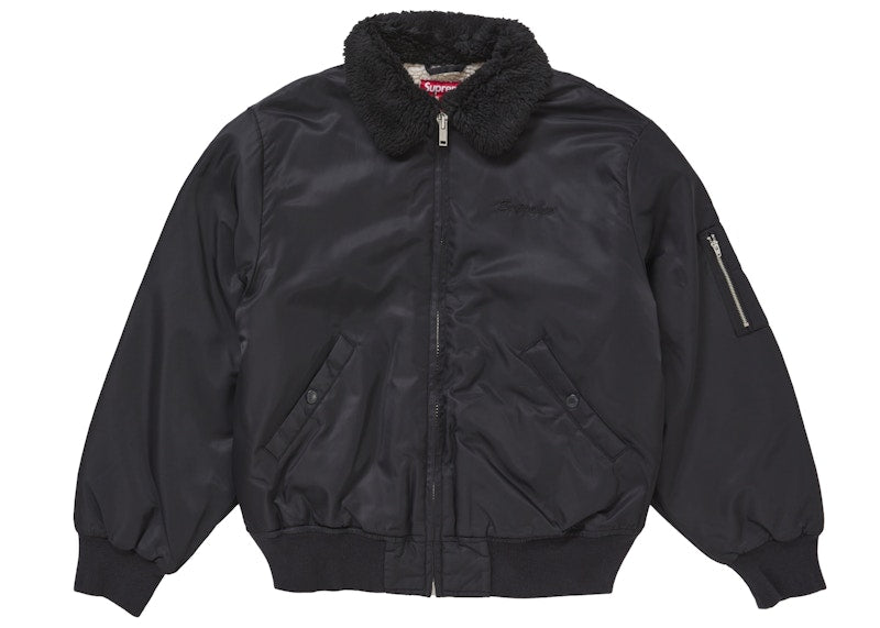 Supreme AOI Nylon Bomber Jacket Black