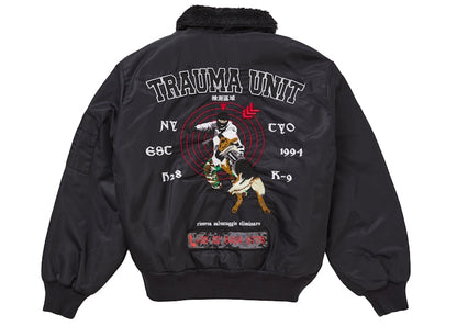 Supreme AOI Nylon Bomber Jacket Black