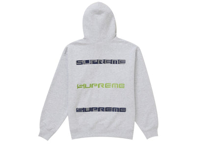 Supreme AOI Stacked Hooded Sweatshirt Heather Grey
