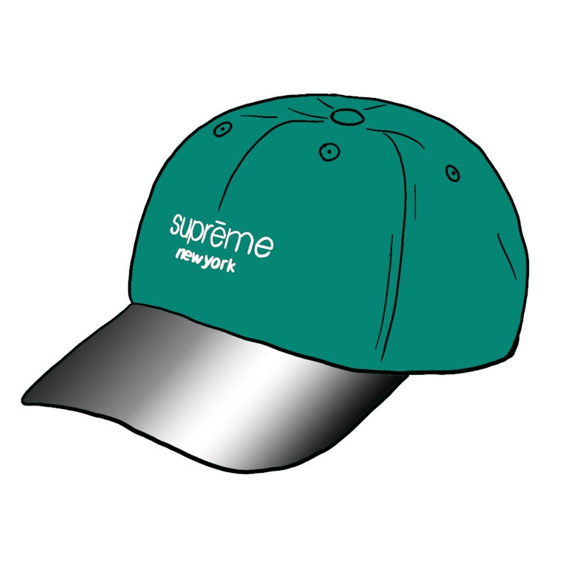 Supreme Acrylic Visor 6-Panel Green