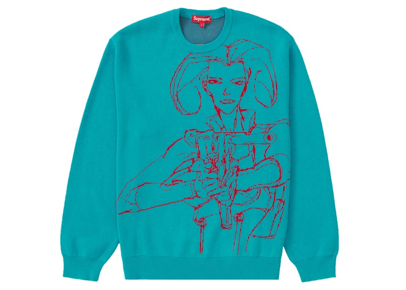 Supreme Aeon Flux Sweater Cyan