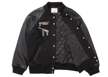 Supreme Aeon Flux Varsity Jacket Black