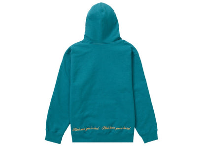 Supreme Aeon Flux Zip Up Hooded Sweatshirt Teal