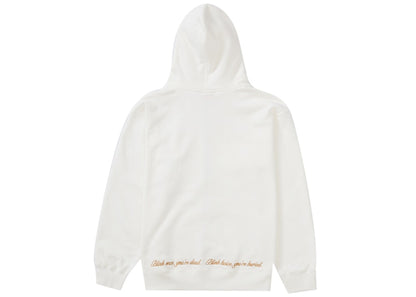 Supreme Aeon Flux Zip Up Hooded Sweatshirt White