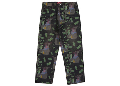 Supreme All Dogs Go To Heaven Loose Fit Jean Washed Black