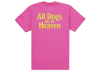 Supreme All Dogs Go To Heaven Tee Fuchsia
