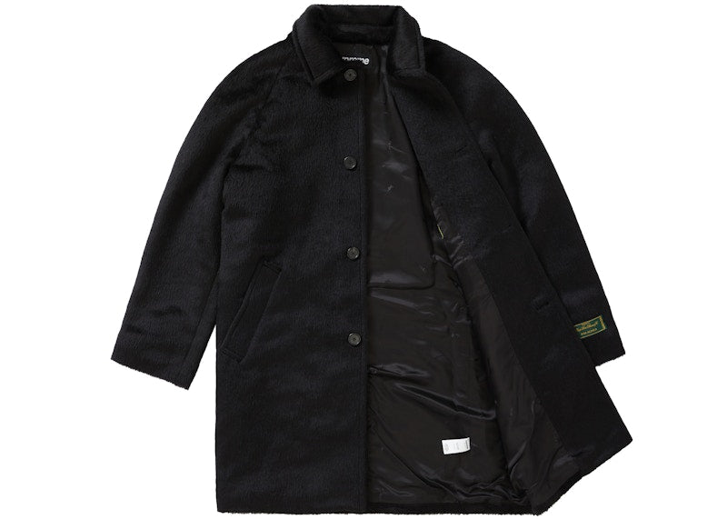 Supreme Alpaca Overcoat Black