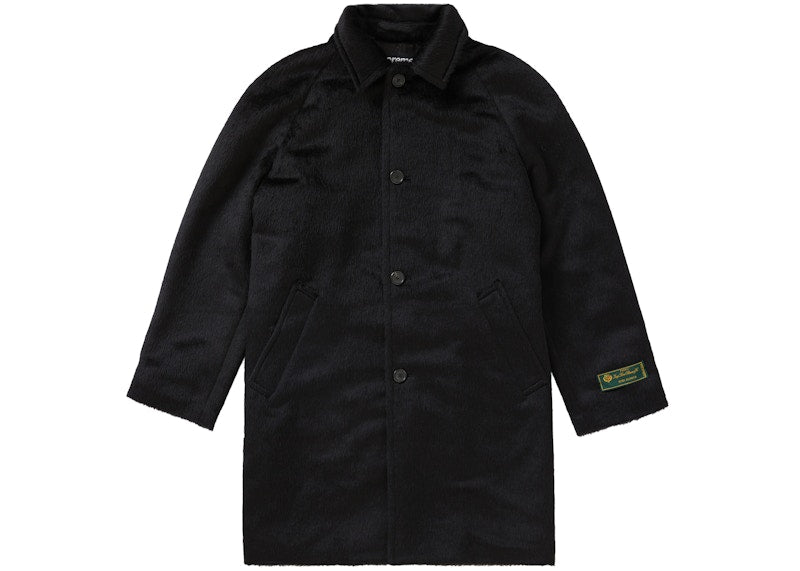 Supreme Alpaca Overcoat Black