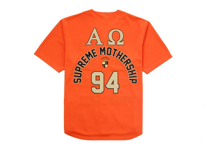 Supreme Alpha Omega Baseball Jersey Orange