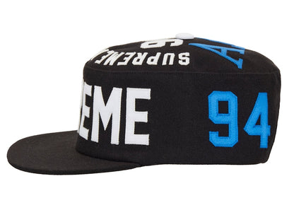 Supreme Alpha Omega Pillbox Hat Black