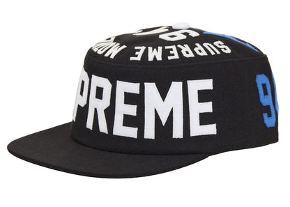 Supreme Alpha Omega Pillbox Hat Black