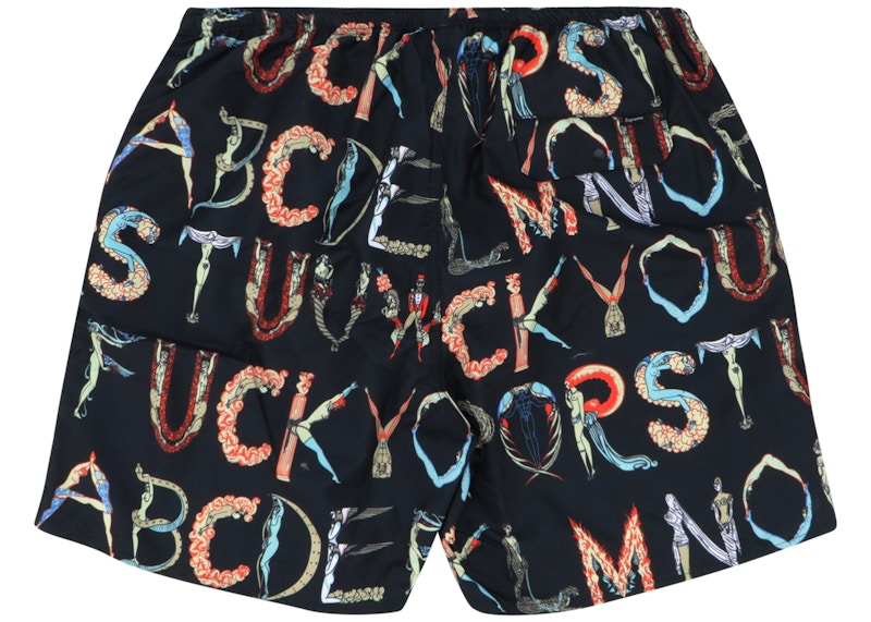 Supreme Alphabet Water Short Black