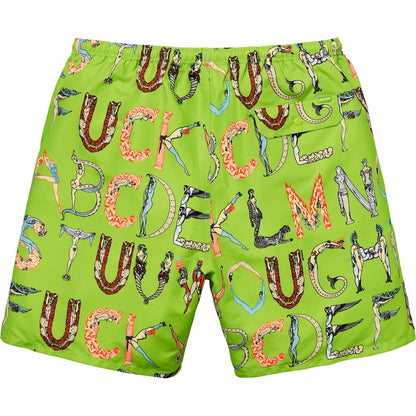 Supreme Alphabet Water Short Lime