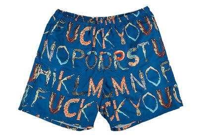Supreme Alphabet Water Short Navy